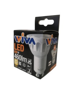 FOCO LED GU10 6W 3K FL SIL